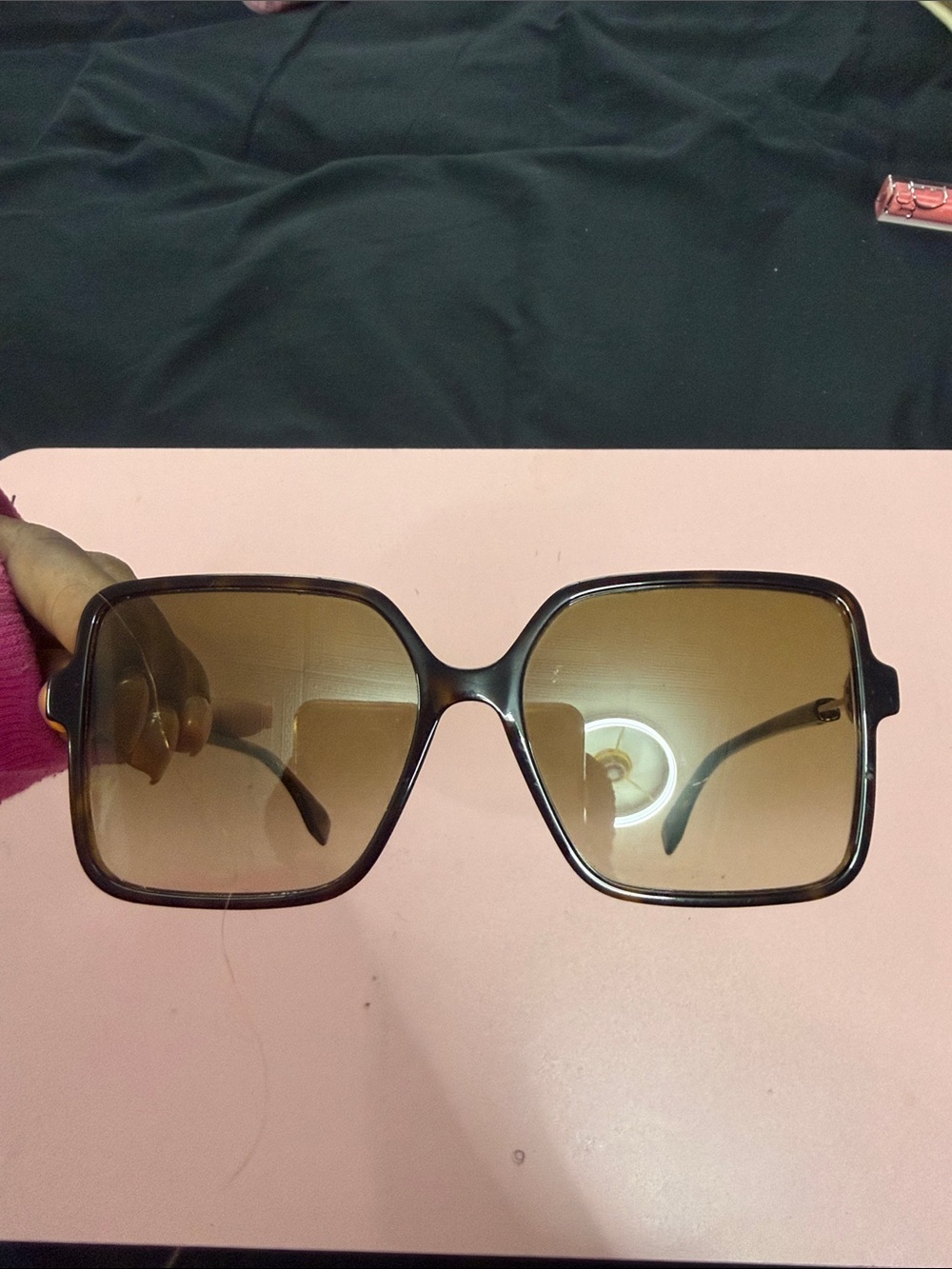Fendi Oversized Square Sunglasses in Brown Gradient